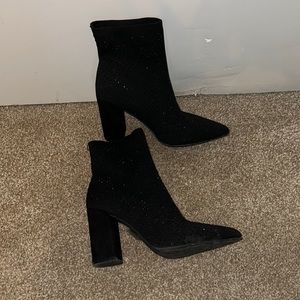 Size 10 women’s MIA black rhinestone boots